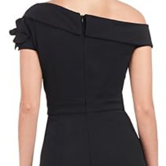 JS Collections Black Lilith One-Shoulder Wide Leg Jumpsuit - Picture 3 of 7